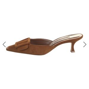 Manolo Blahnik Suede Mules
